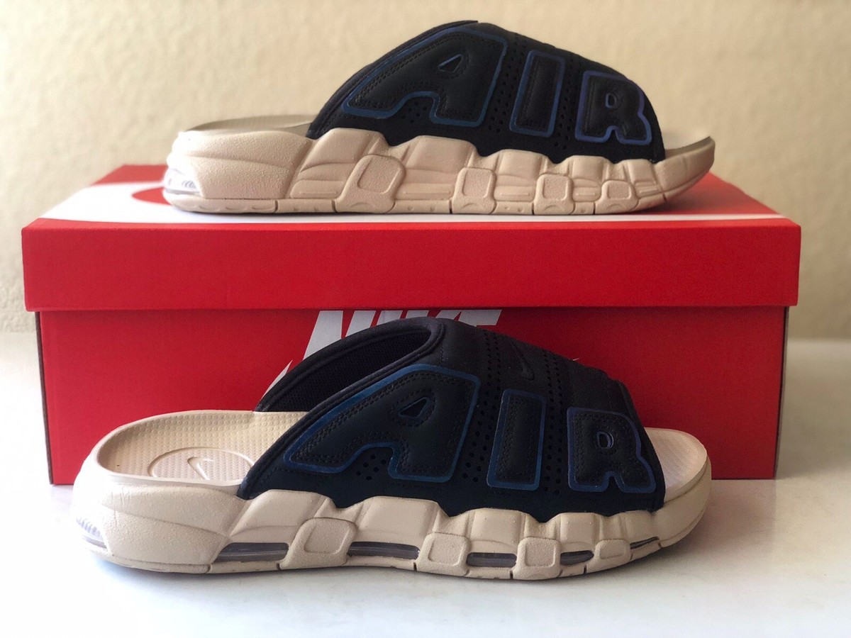 Nike Air More Uptempo Sanddrift Black Slide Sandal BNIB Nike Air More Uptempo Sanddrift Black Slide Sandal BNIB