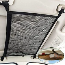 For Honda Accessory Double Layer Ceiling Roof Cargo Net Mesh Storage Bag Pocket