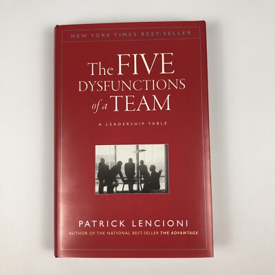 Five Dysfunctions of a Team Patrick Lencioni Hardcover Book