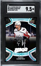 2021 Upper Deck MVP #82 Evgeny Kuznetsov SUPER SCRIPT /25 SGC 9.5 MINT+