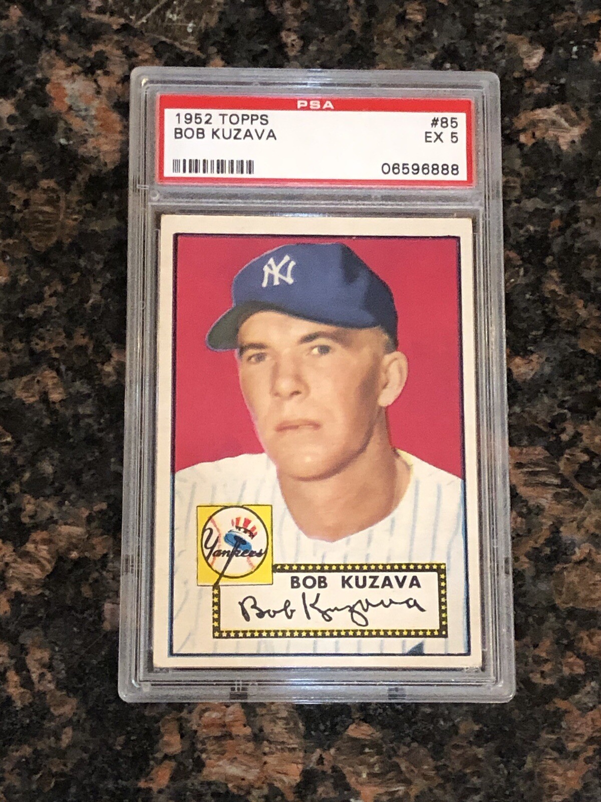 1952 Topps Bob Kuzava #82 Baseball Card PSA 5