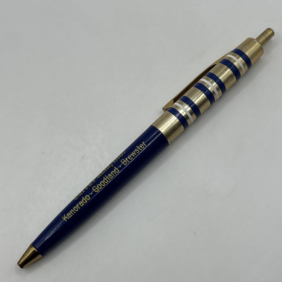 VTG Ballpoint Pen COFFEY-REID Kanorado Goodland Brewster KS