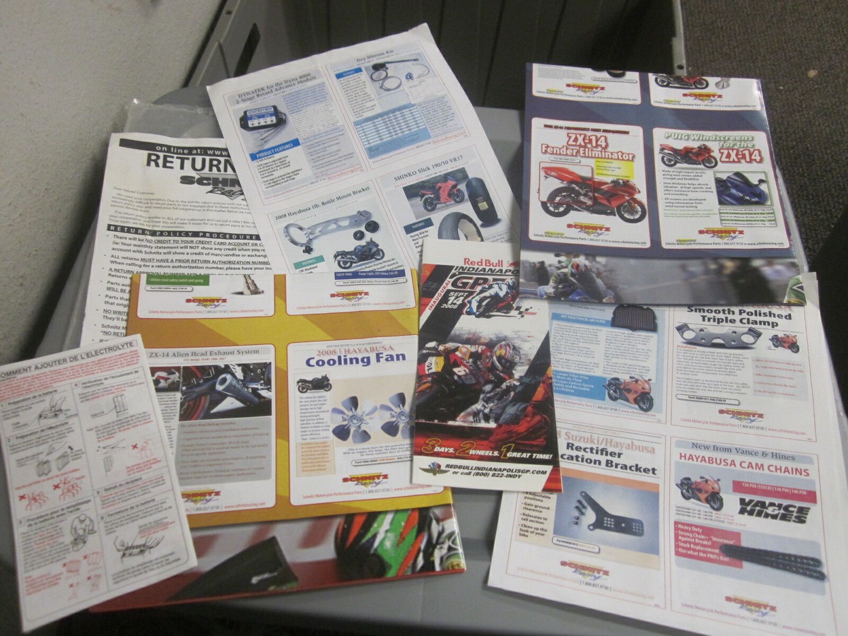 Motorcycles Brochures Literature Information Of Various