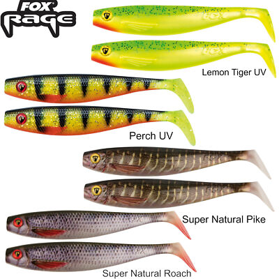 Fox Rage Pro Shad 14cm - 2 Gummifische, Kunstköder, Raubfischköder, Gummiköder