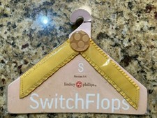 Lindsay Phillips SwitchFlops Strap Yellow Rebecca Flip Flop Shoe NEW Sm
