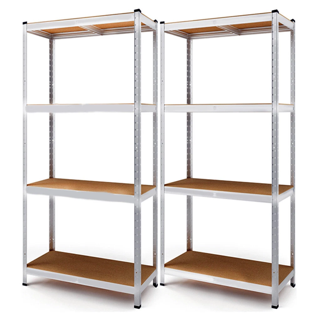 2X Heavy Duty(160cm x 80cm x 40cm) Metal Galvanised Shelving Rack Unit 4  Tier.