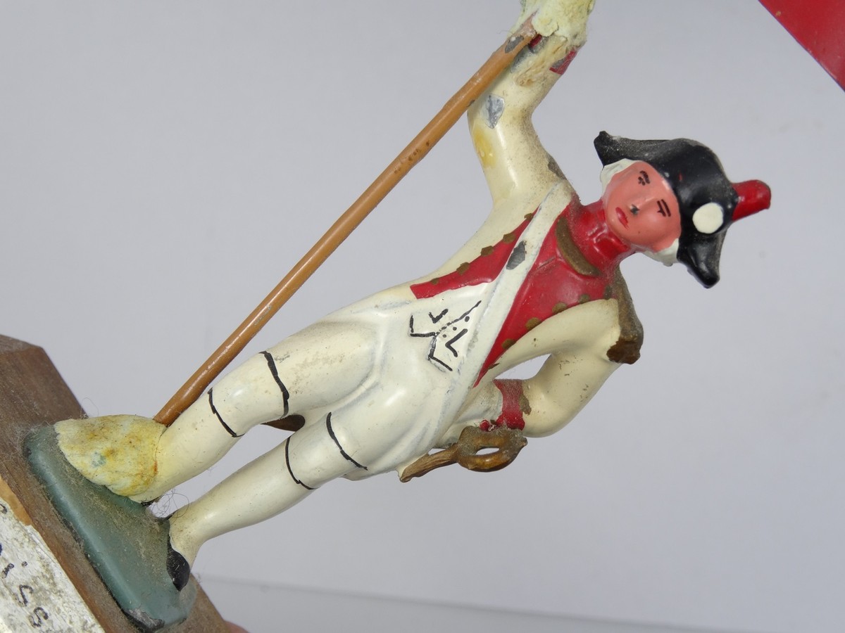 Figurine Guy Renaud - Capitaine De Paroisse, Soldat Français Ancien Régime, échelle 1/32 (60mm), Plomb Peint