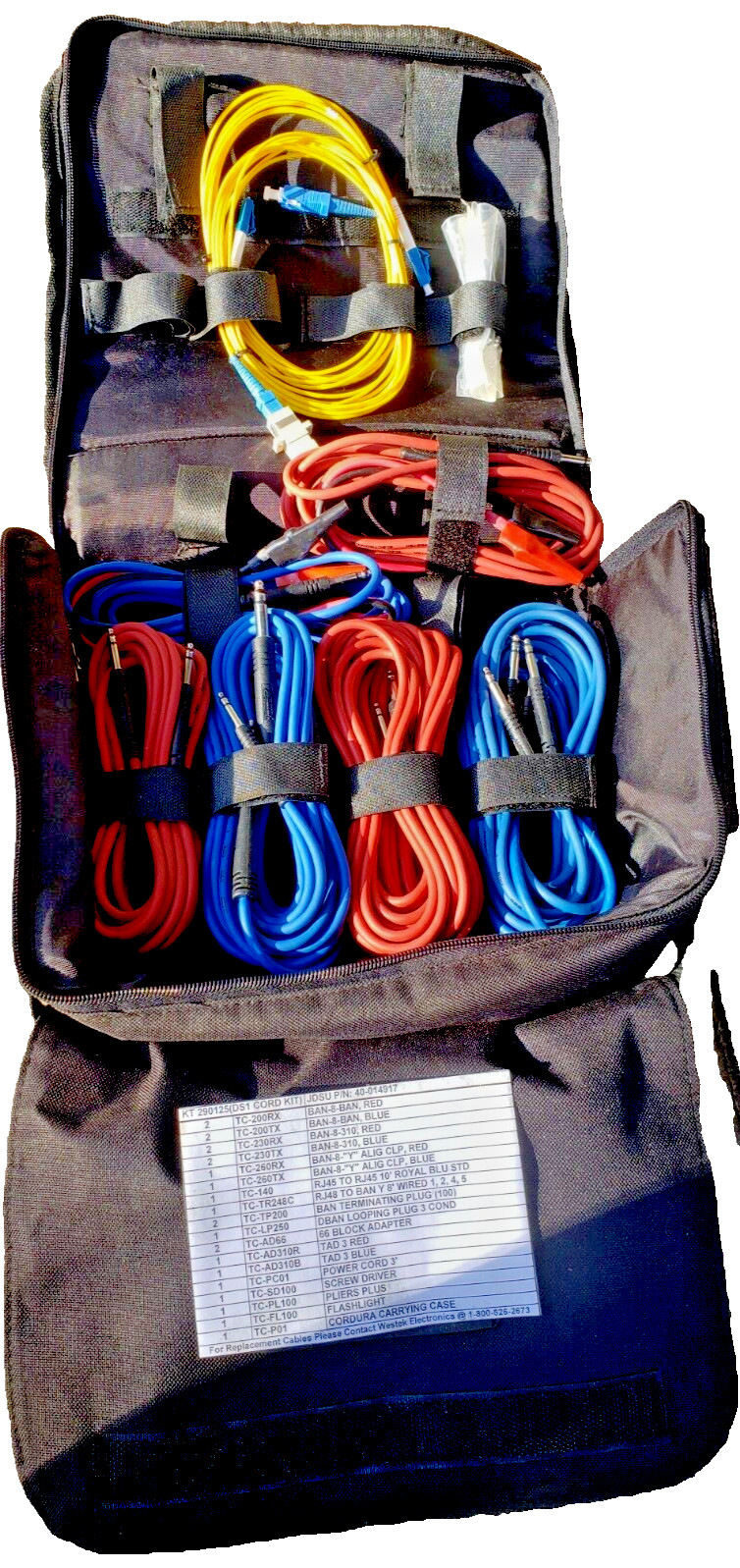 JDSU P/N: 40-014917 Soft Carrying Case Set DS-1 For Fiber / Network / CATV Tools