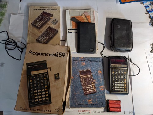 texas ti 59 programmable calculatrice pocket programmable computer - Afbeelding 1 van 7