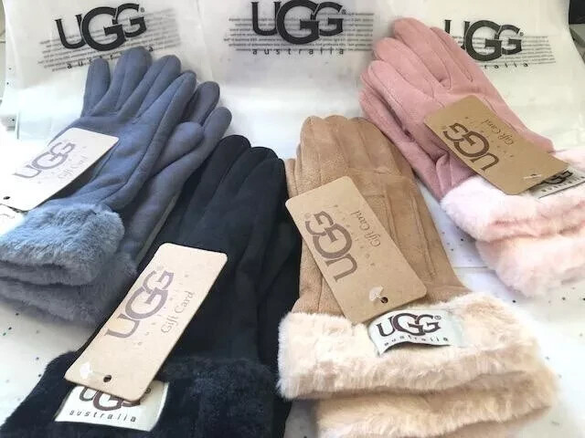 UGG Ladies' Gloves ~ Choose from BLACK, TAN, GRAY or PINK