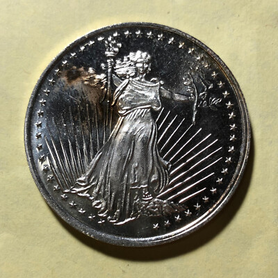 Lady Liberty Winchester Indiana Silver Towne 1 Ounce .999 Silver