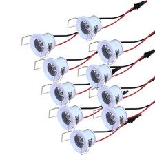 10/20pcs 1W Recessed LED Ceiling Down Light Lamp Spotlight Cabinet 110V 220V