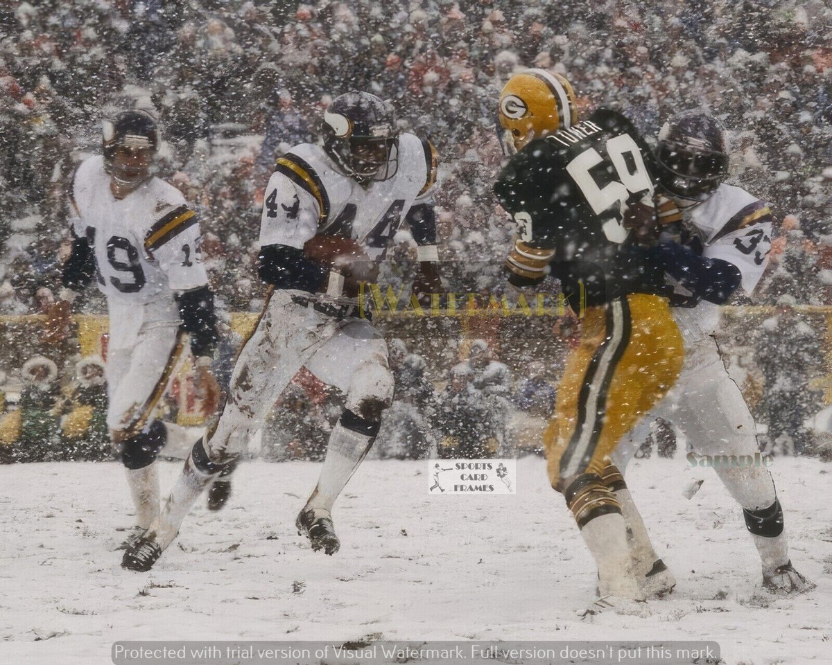 Minnesota Vikings at Green Bay 11/27/1977 print from photo