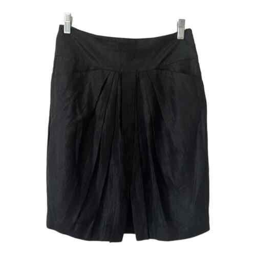 Club Monaco black pleated skirt size 4 - image 1