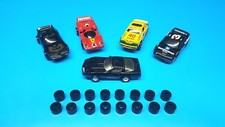 16 465 472 Tyco Magnum 440 AFX G Silicone Life Like Amrac Slot Car Tires BLK C1
