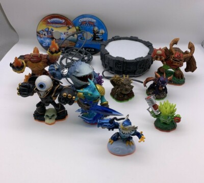 Lot of Skylanders Figures Portal ActiVision PS3 Games Superchargers Trap  Team