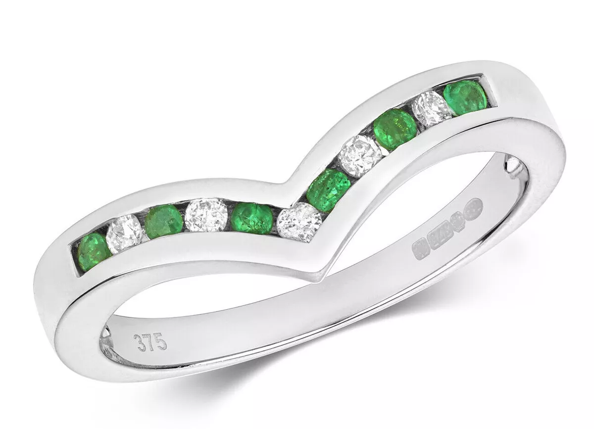 Wishbone eternity on sale ring white gold