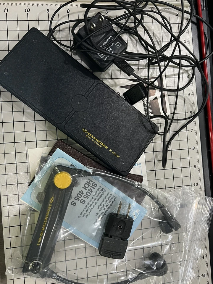 Vintage Sennheiser Infrared Mono Transmitter + Wireless Infrared Headset - Image 3 of 4