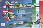 Aztec 48-039 Northrop F-5F Mexican Air Force Special 91 Years 1/48 scale decals