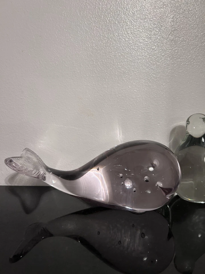 Collection Of 8 Vintage Clear Glass Animals - Image 2 of 4