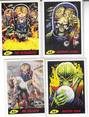 2012 Topps Mars Attacks Bonus cards A1, A2, A3 & A4
