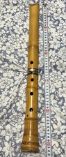 Japanese Shakuhachi Bamboo Flute 51cm Signed Takeharu Traditional Used