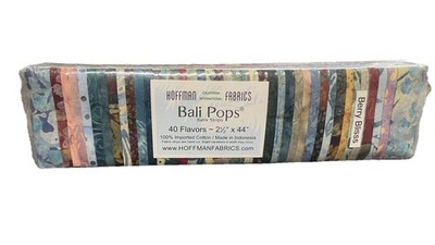 Hoffman Fabrics BALI POPS 40 Flavors 100% Cotton 2.5 x44  Strips Handpainted NEW