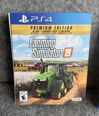 Farming Simulator 19 Premium Edition PS4 COMPLETE Artbook Case Game Tested