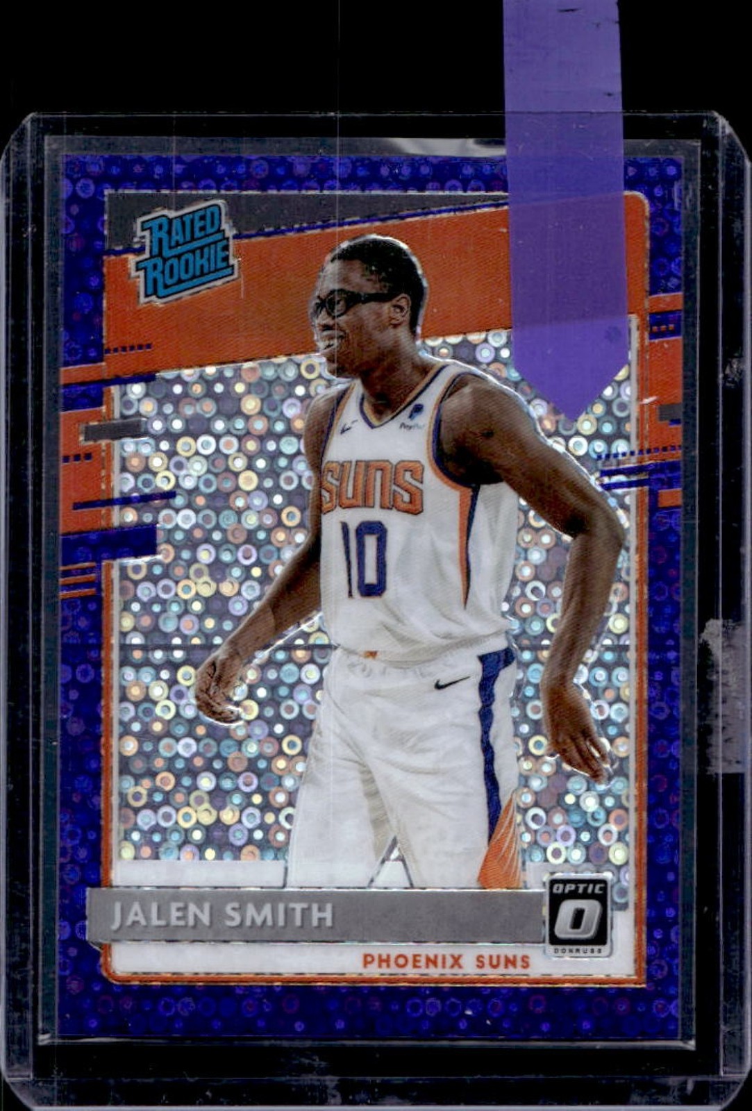 2020-21 Donruss Optic Jalen Smith Fast Break Purple RC #51/95 Suns
