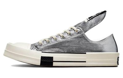 Converse Rick Owens X TURBODRK Chuck 70 Low Silver Lacquer-A01292C