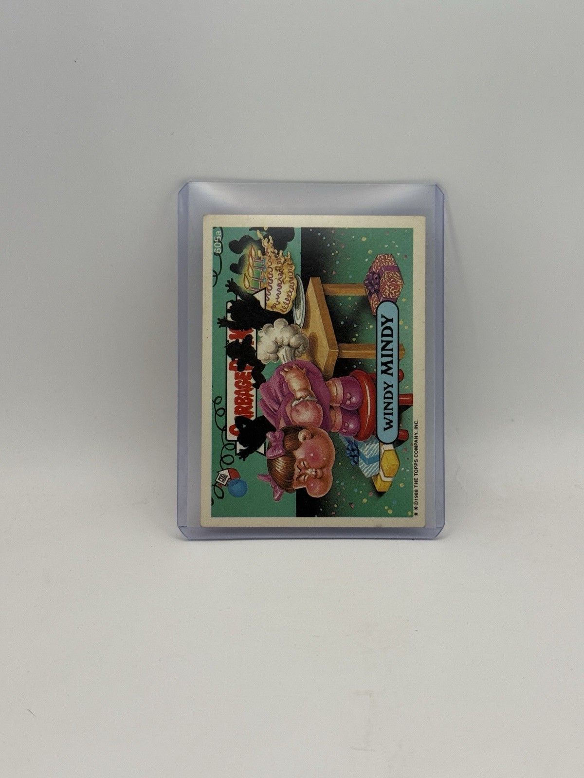 Windy MINDY #605a 1988 Garbage Pail Kids trading card — raw and PSA graded price guide