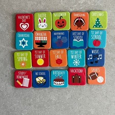 Melissa Doug Magnetic Monthly Calendar Holiday Events Replacement Pieces