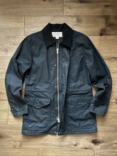 Filson Waxed Mile Marker Jacket Small Black 