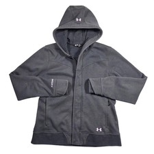 Under Armour Storm Infrared Women's Gray Full Zip Hoodie Jacket Large Athleisure