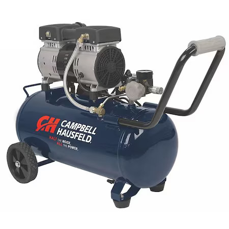 Campbell Hausfeld Dc080500 Air Compressor, 1.0 Hp, 120Vac, Tank 8 Gal.