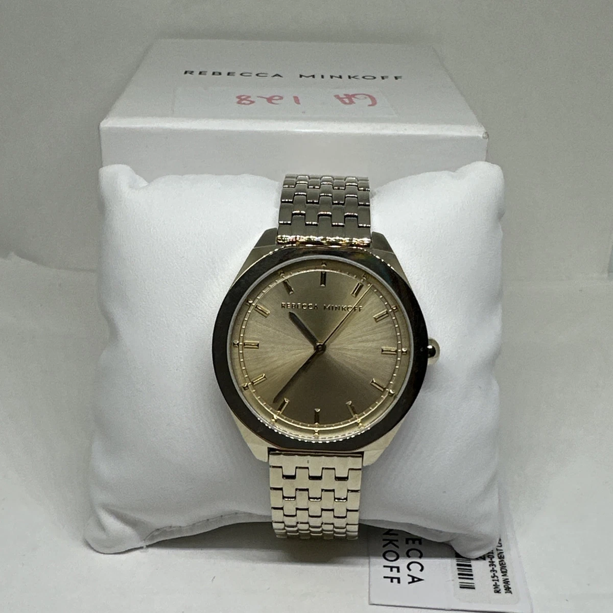 NIB Rebecca Minkoff beige / taupe leather watch Rebecca Minkoff Wristwatches for sale - eBay main image 2