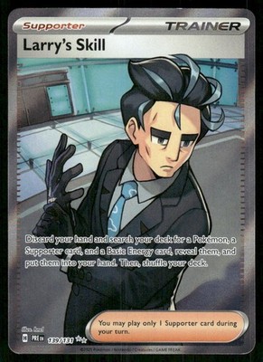 Larry's Skill 139/131 Ultra Rare Prismatic Evolutions Pokemon NM