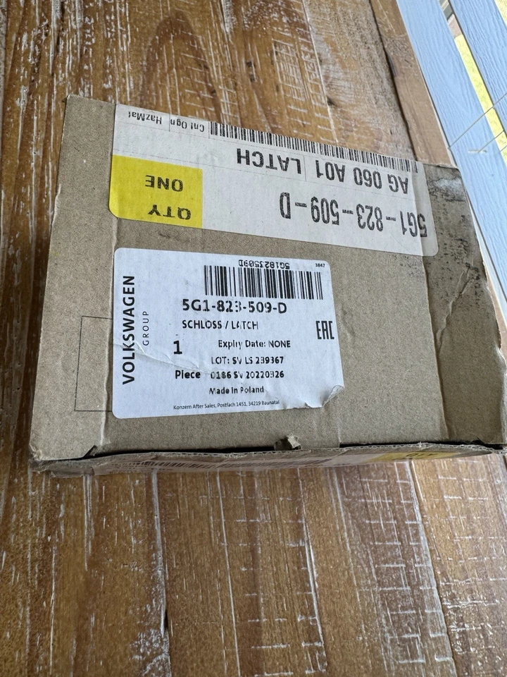Cerradura e interruptor originales Volkswagen 5G1-823-509-D Foto 3 de 4