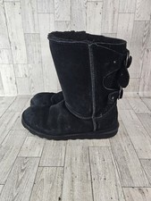 Bearpaw Boots size 8 Black Clara Sherpa Lined Winter Saude