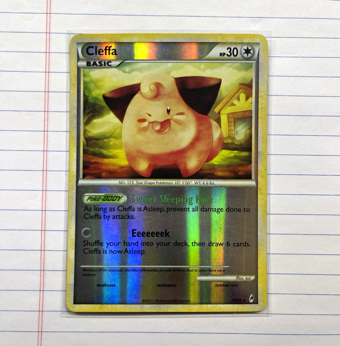 Pokémon TCG Cleffa 24/95 Call of Legends Holo Rare English 2011