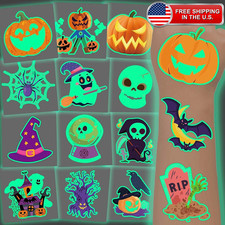 240 Pcs Glow in the Dark Halloween Temporary Tattoos for Kids