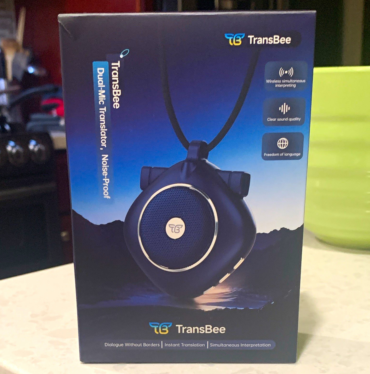 TransBee Dual-Mic Translator Noise-Proof Wireless Simultaneous Interpreting