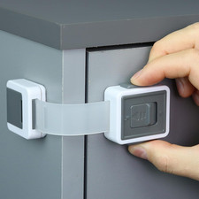 Child Safety Locks 4-Pack - Baby Proof Cabinets, Drawers, Toilets Appliances