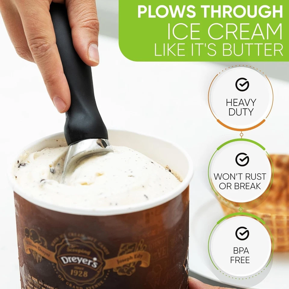 Сверхпрочный черпак для мороженого Spring Chef с удобной ручкой, профессиональный для встреч - Изображение 2 из 4