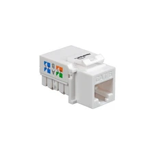 Keystone Jack Cat6 White Network Ethernet 110 Punchdown 8P8C