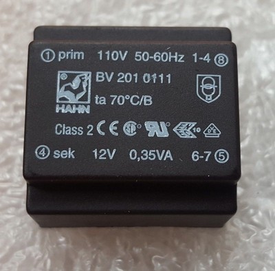 HAHN BV 201 0111 TRANSFORMER (U6.1B4)