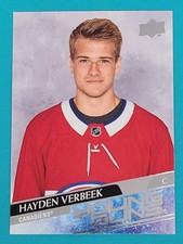 2020-21 Upper Deck RC #714 Hayden Verbeek Montreal Canadiens HOCKEY Card U8
