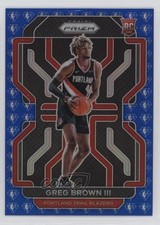 2021-22 Panini Prizm NBA 75th Anniversary Greg Brown III #291 Rookie RC 11es