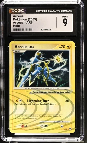 CGC 9 Arceus AR6 Holo Arceus Pokémon Card