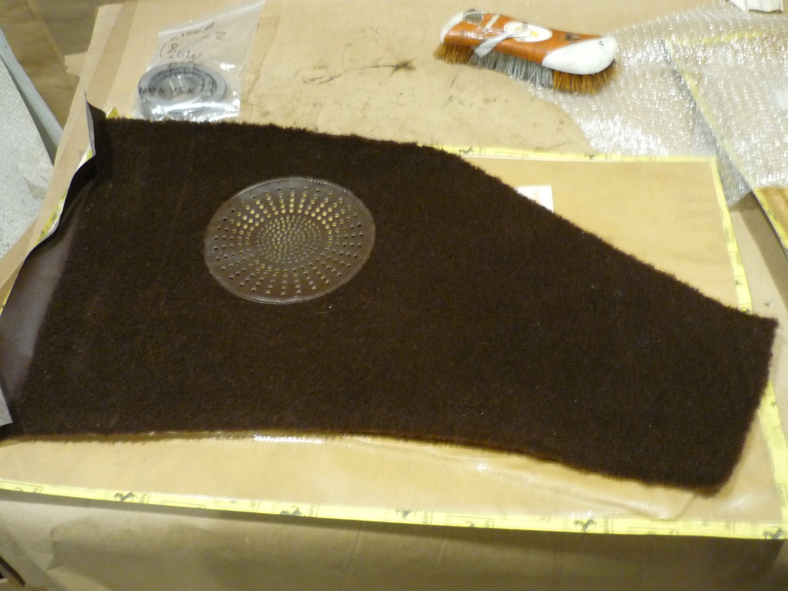 Ferrari Testarossa Door Carpet - Brown # 61576393